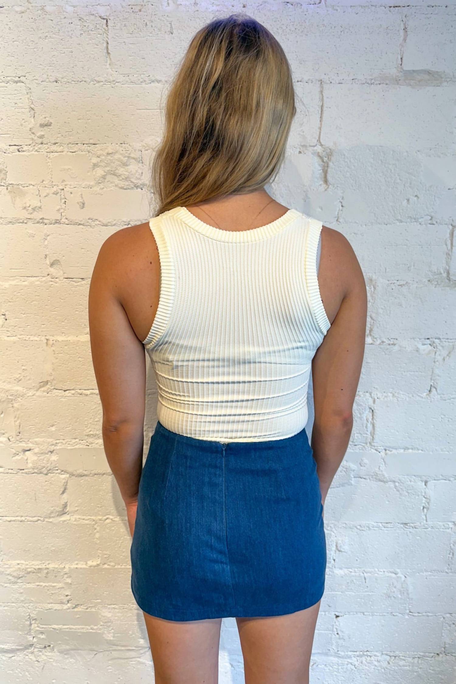 Sky To Moon - Cloud Walk Denim Mini Skirt