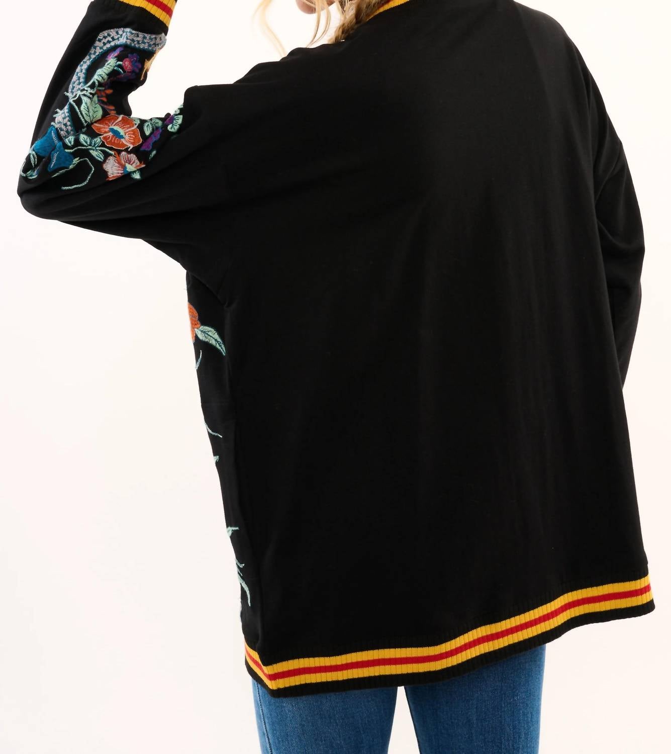 Aratta - Hermione French Terry Floral Cardigan