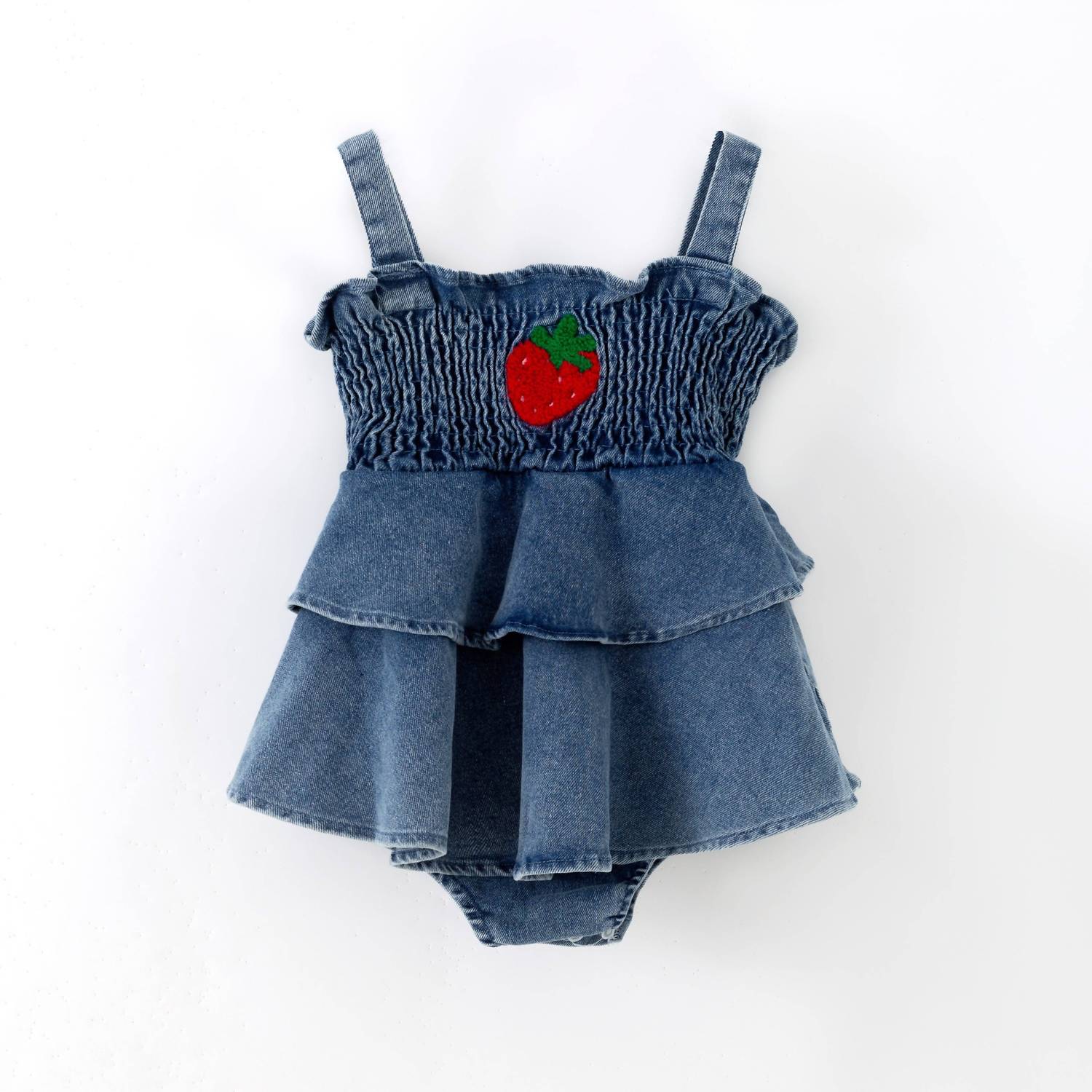 Rylee Faith Designs - Girls Strawberry Baby Romper