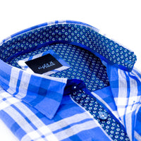 Eight X - Men's Plaid Linen Shirt