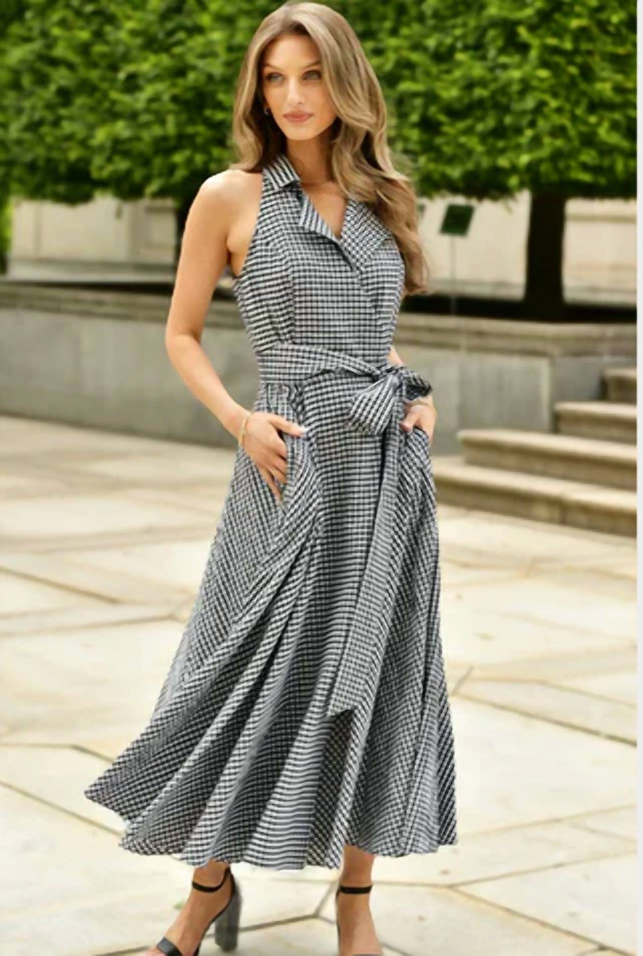 Lavender Brown - Zola Midi Dress