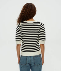 Michael Stars - Rosanna Striped Puff Sleeve Sweater