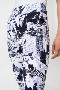 Joseph Ribkoff - Conversational Print Crop Pull-on Pants
