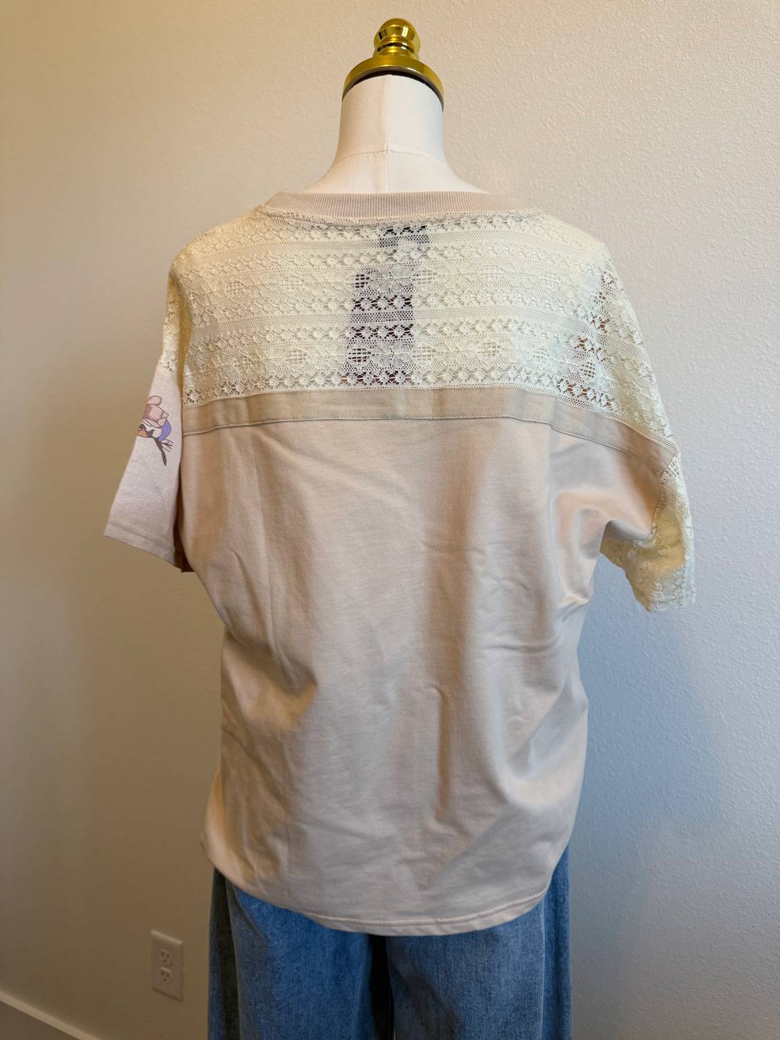 Davi & Dani - Women's Patchwork Lace Tee