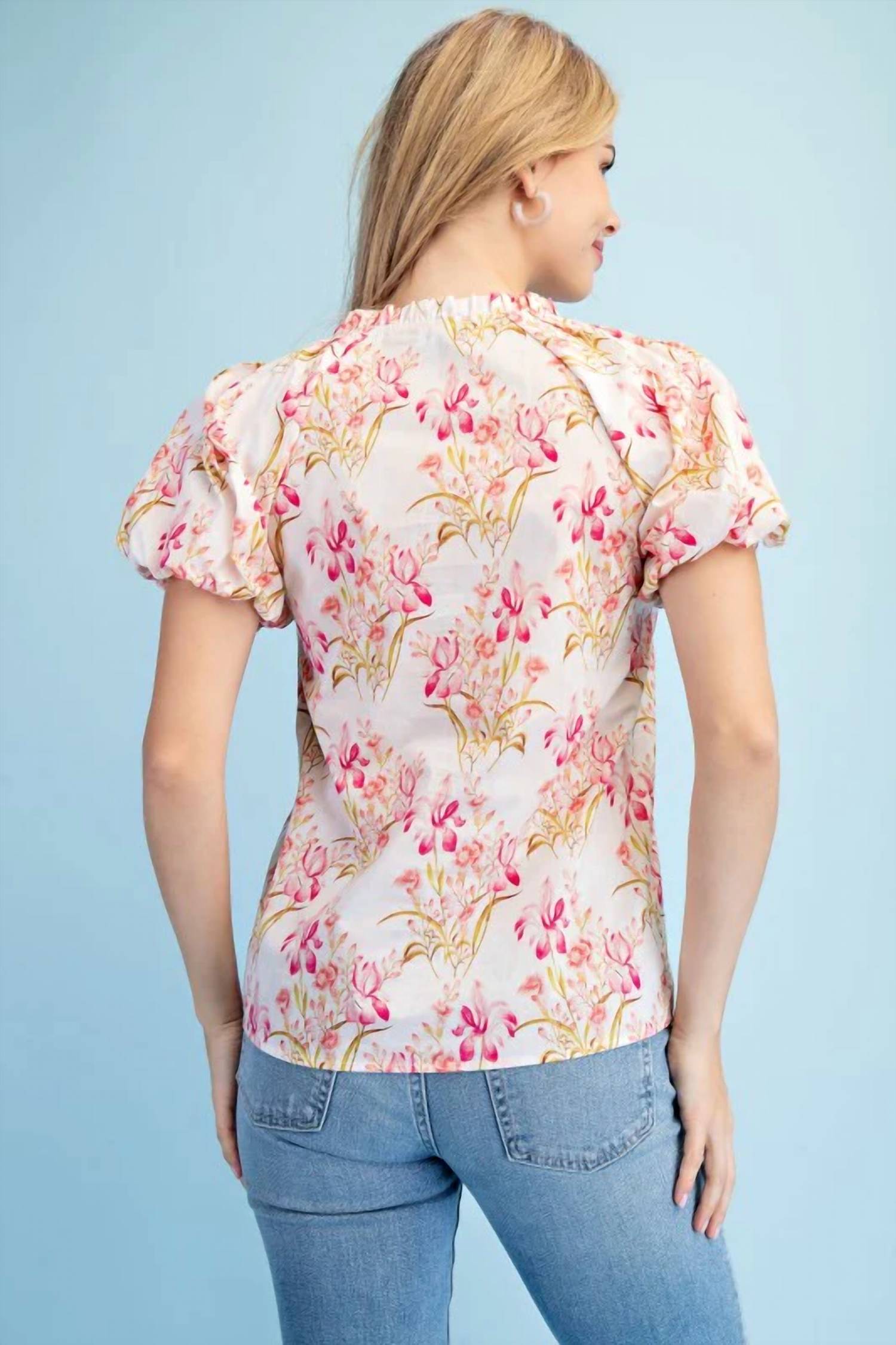 Gigio - Floral Button Down Top