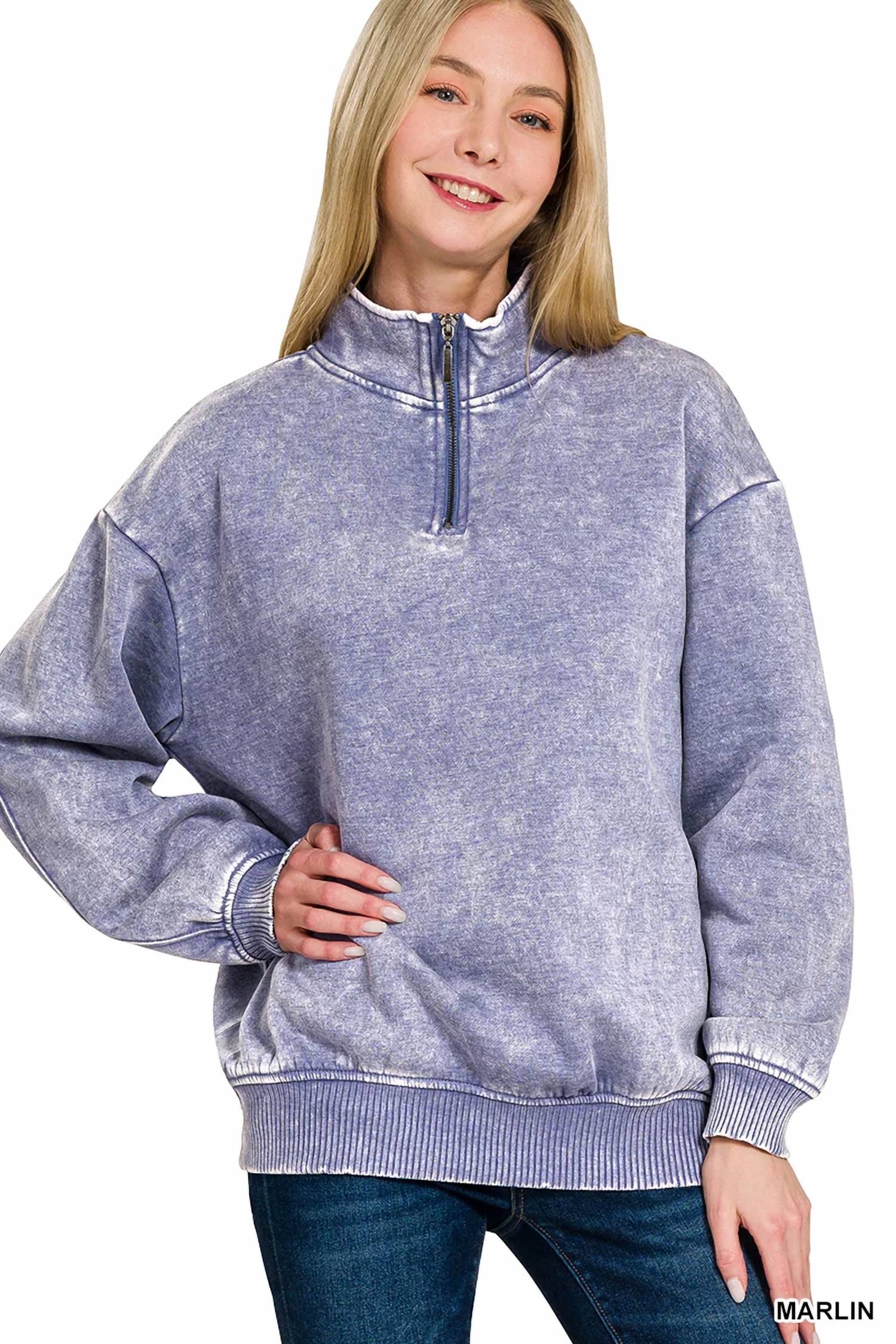Zenana - Women's Cozy Oversized Sweatshirt
