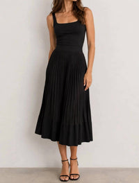 Plan C - Contemporary Pleated Midi Skirt