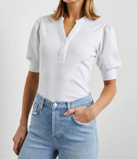 Rails - Jewel V-neck Rib Top