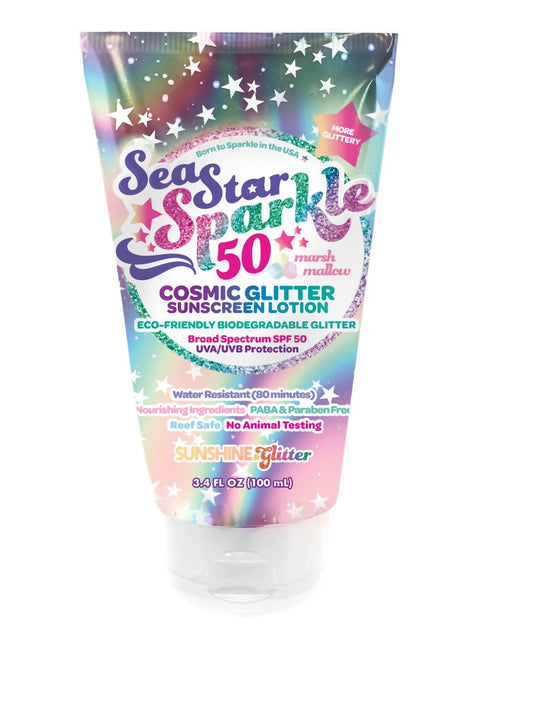 Sunshine & Glitter - Sea Star Sparkle Cosmic Stardust SPF 50 Glitter Sunscreen