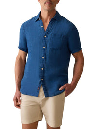 Faherty - Short-sleeve Palma Linen Shirt