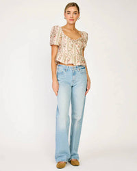 Line And Dot - Whitney Peplum Top