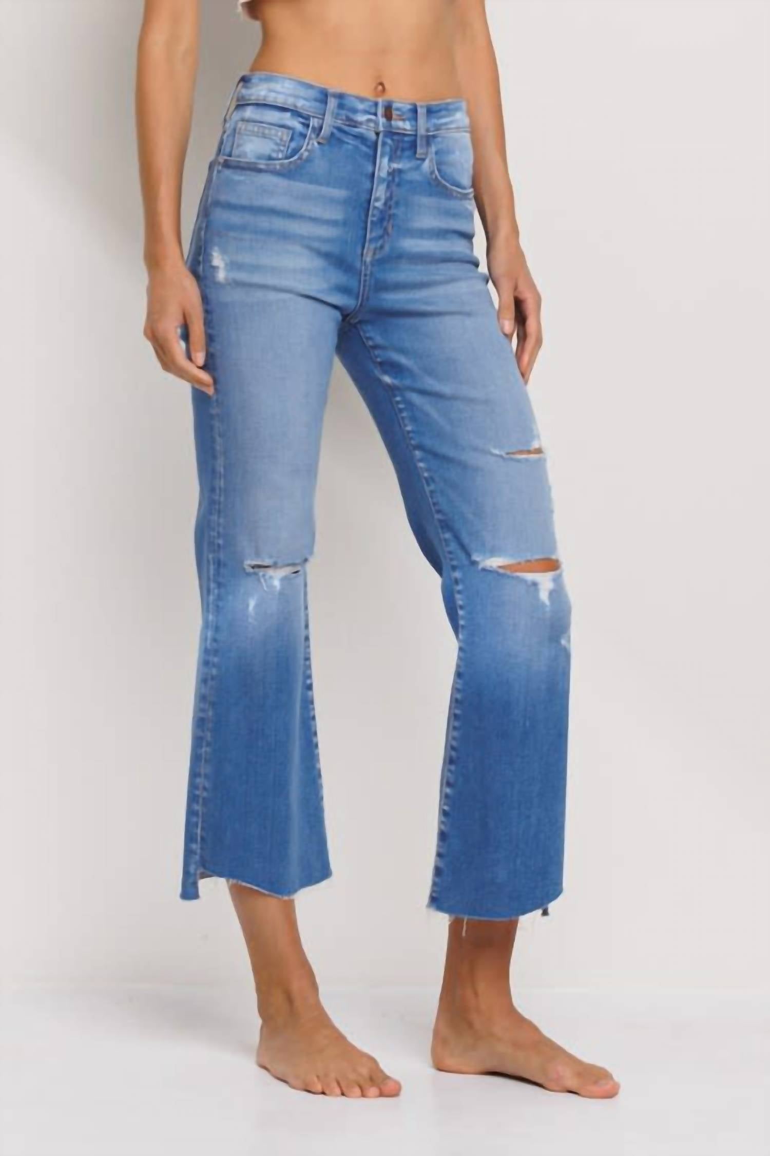 Sneak Peek - Victoria High Rise Kick Flare Denim Jeans
