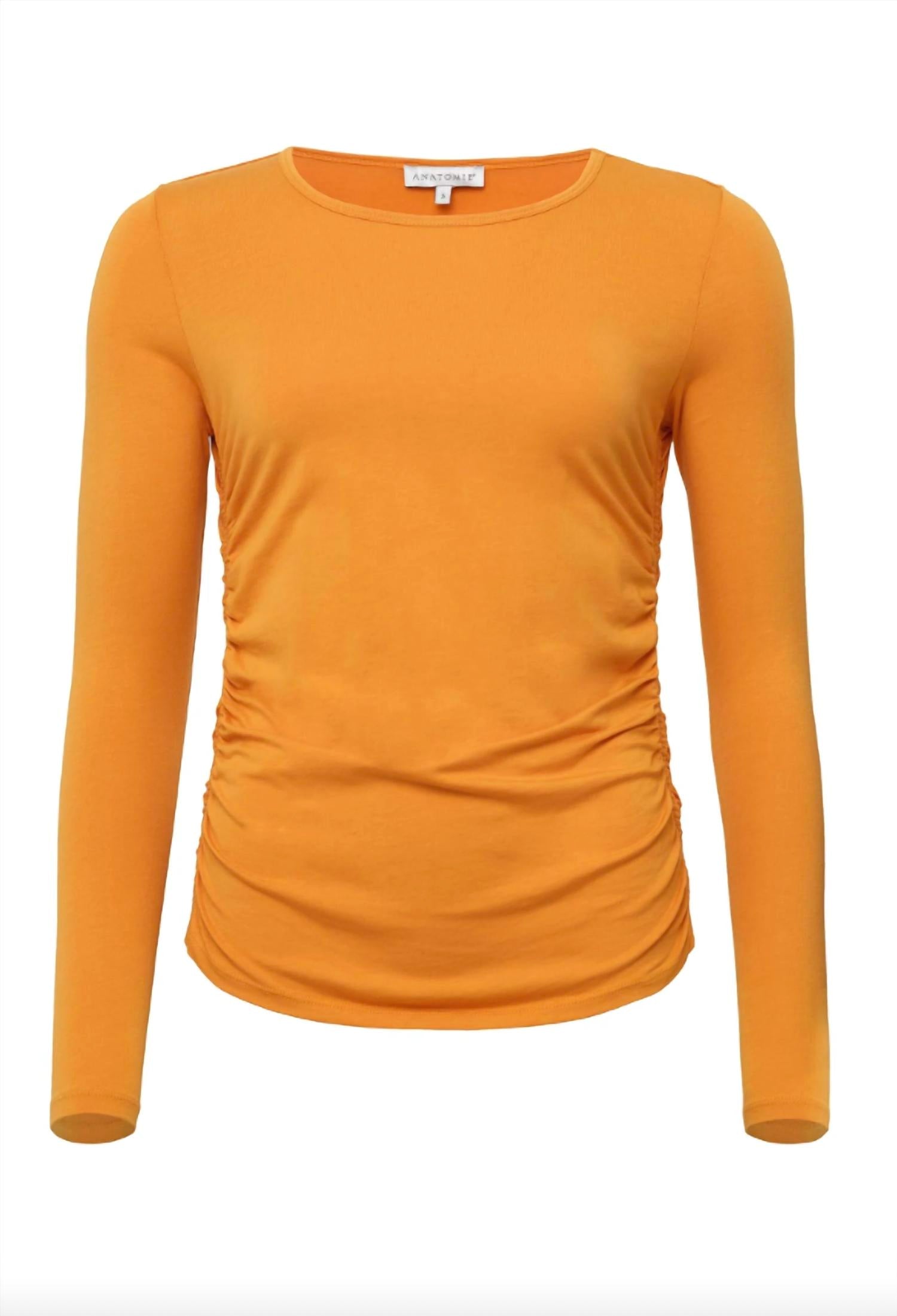 Anatomie - Milly Ruched Top – Tangerine