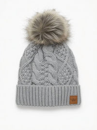 Panache - Women's Cable Knit Pom Hat