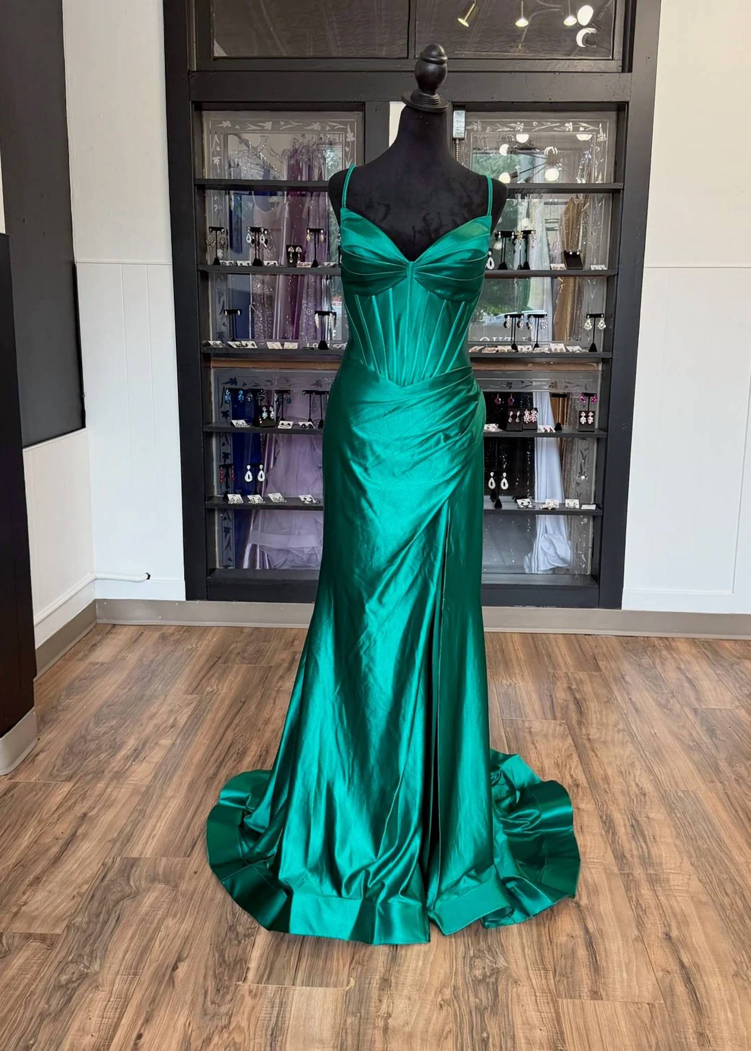 Sherri Hill - Women's Corset Maxi Dress