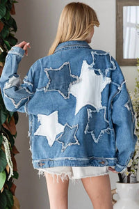 Oli & Hali - Mineral Washed Star Patched Jacket