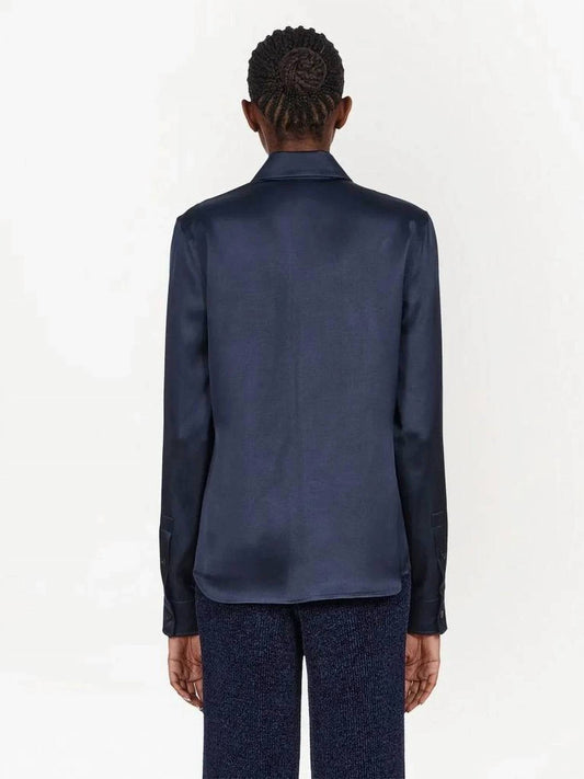 Salvatore Ferragamo - Satin Button Up Shirt