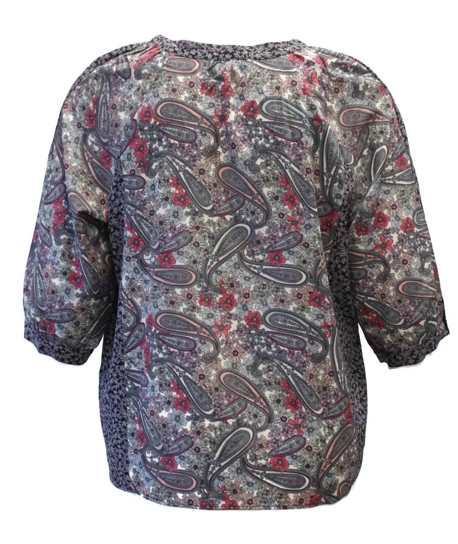 N Touch - Women's Paisley Print Top
