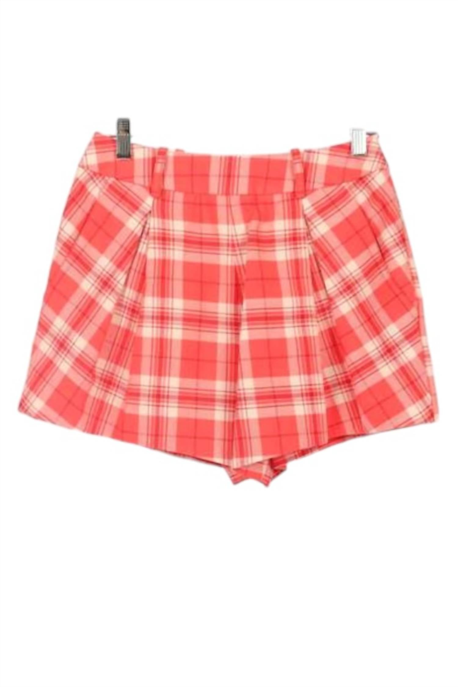 Smythe - Pleated Plaid Walking Shorts