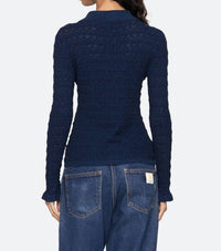 Sea - Ruby Knit Long Sleeve Polo