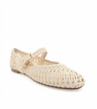 BiLLiNi Women's Franky Raffia Flats in ivory - women's flats