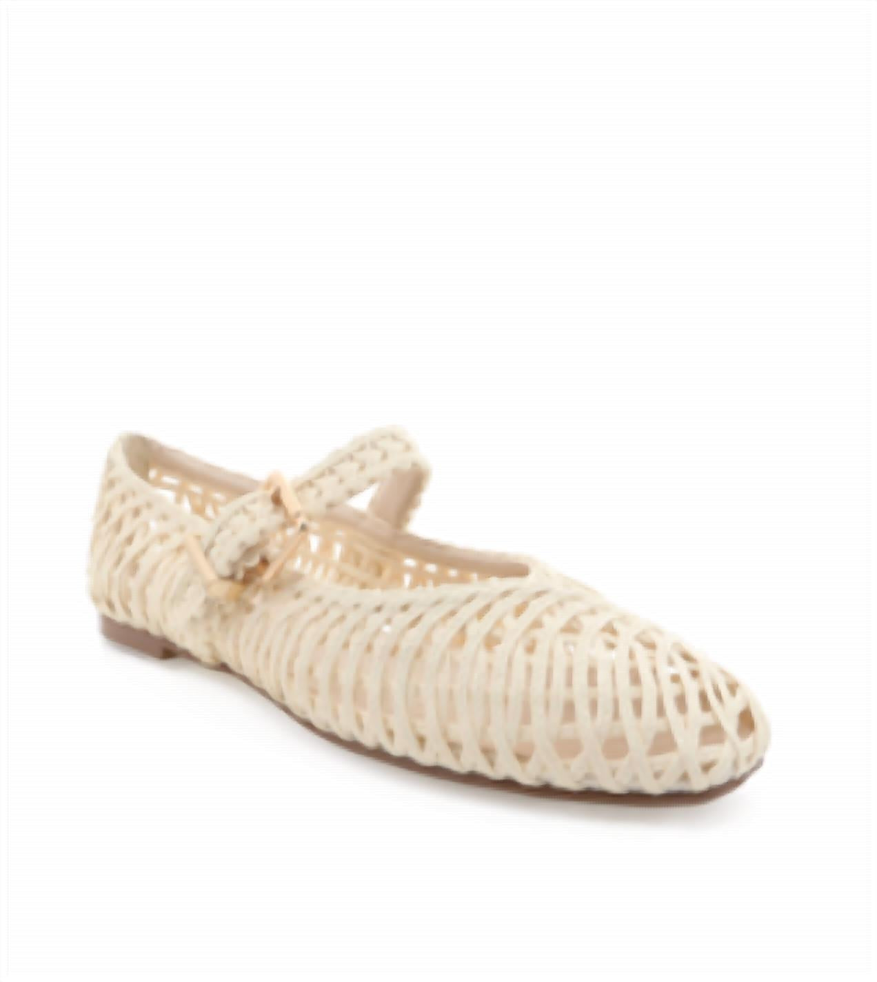 BiLLiNi Women's Franky Raffia Flats in ivory - women's flats