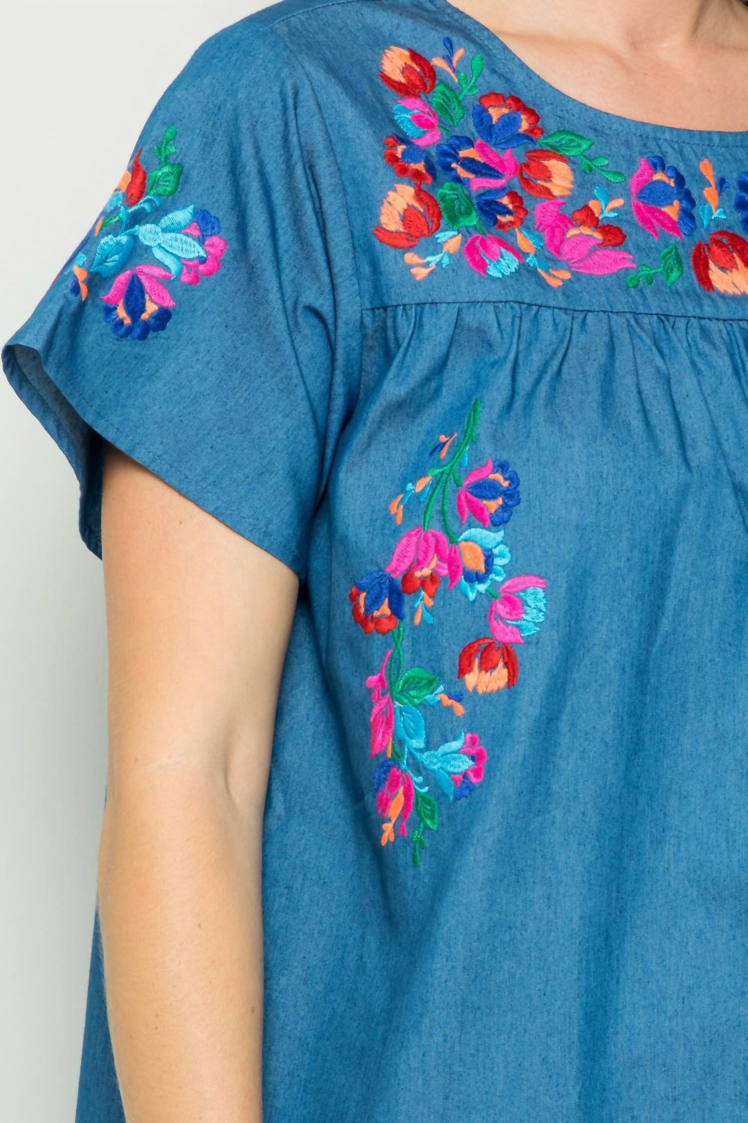See And Be Seen - Take It Easy Embroidered Dress