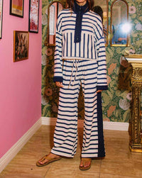 Bucketlist - Birdie Drawstring Stripe Pants