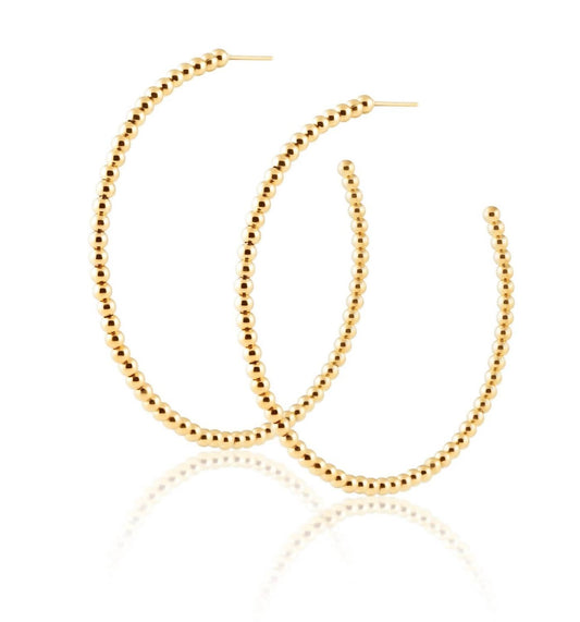 Sahira - Women's Chelsea Beaded Hoop Earrings