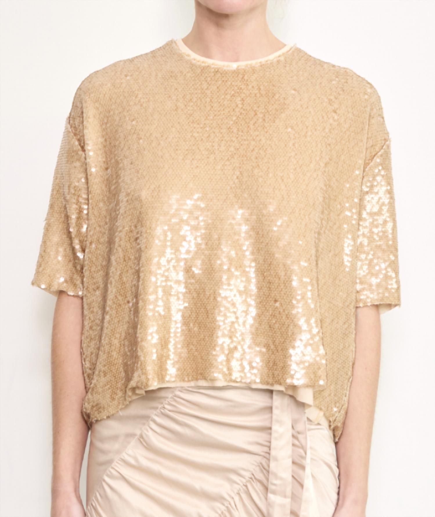 Brazeau Tricot - SHIMMER SEQUIN BOY SHIRT