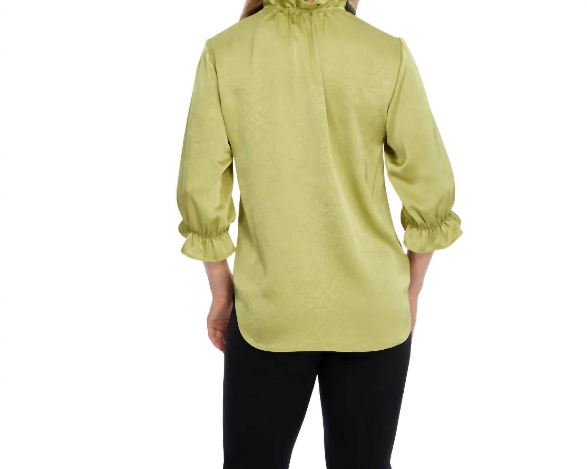 Lior - Hailey Ruffle V-neck Top