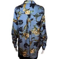 T Tahari - Women's Floral Patterned Long Sleeve Top