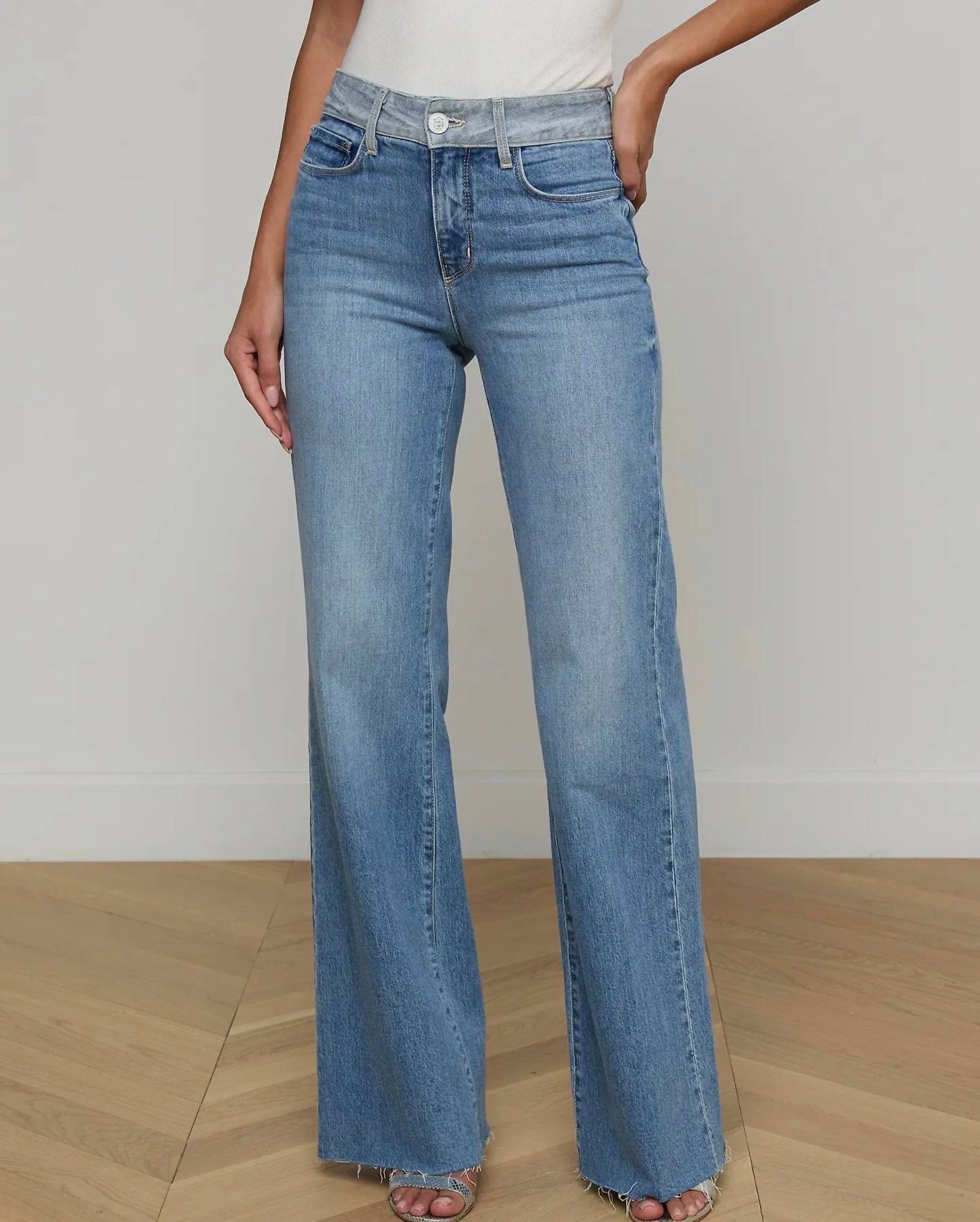 L'Agence - Louane Wide Leg Flare Jean