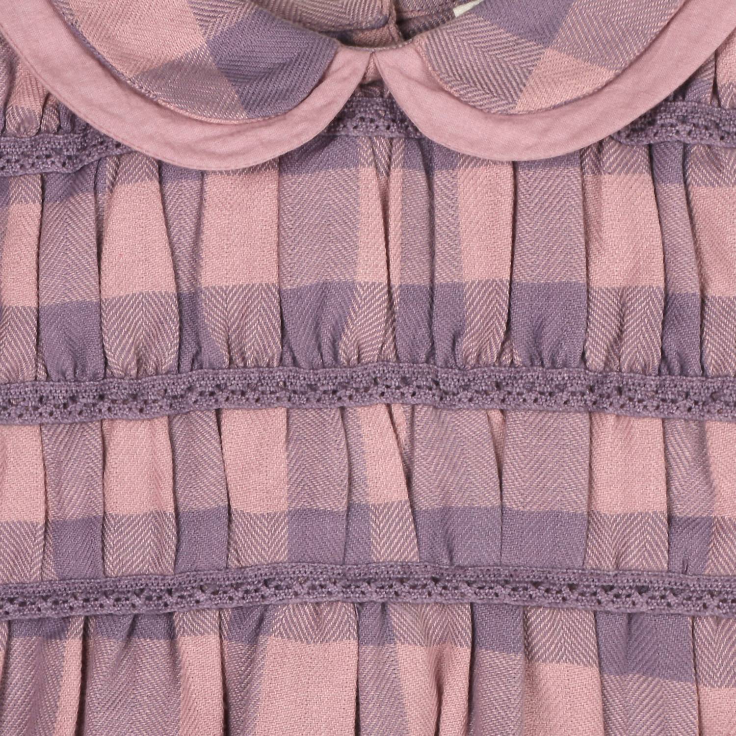 Viverano Organics - Smocked Peter Pan Gingham Romper