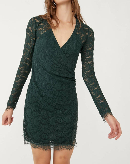 Pearl Lace Mini Dress