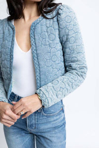 Karlie - Denim Quilted Jacket