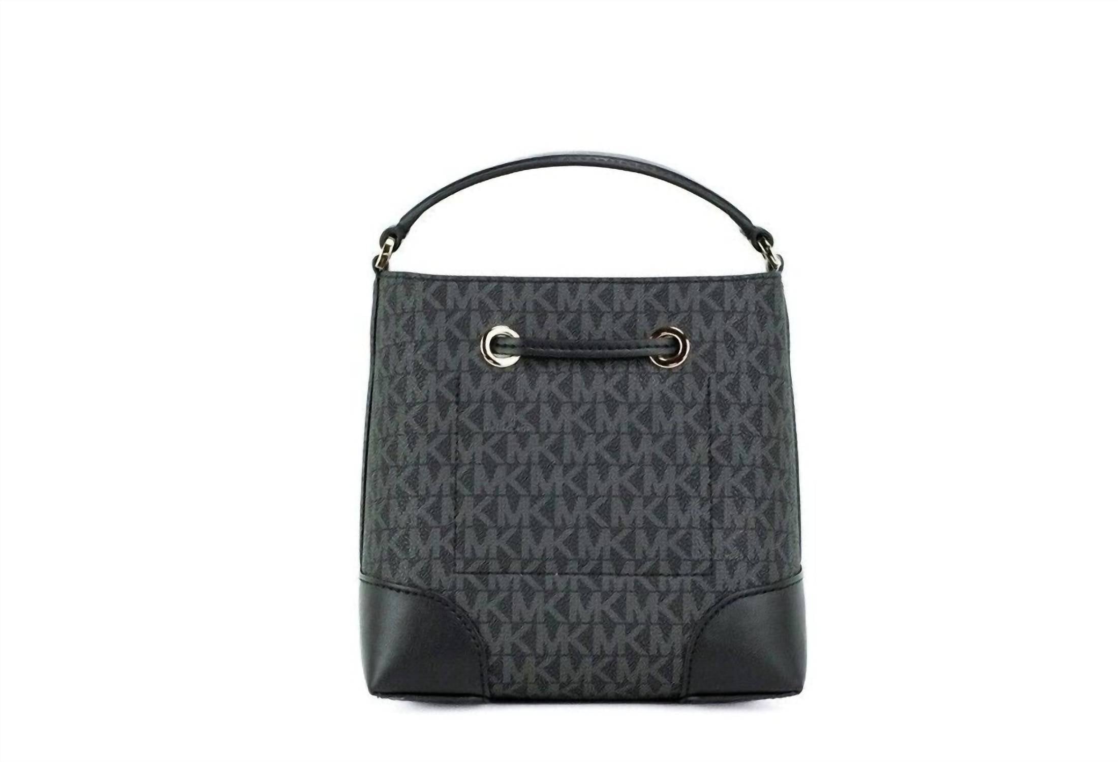 Michael Kors - Mercer Small Signature Leather Bucket Crossbody Handbag Purse