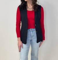 Sadie & Sage - Belted Button Vest