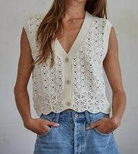 By Together - Ellery Crochet Vest Top