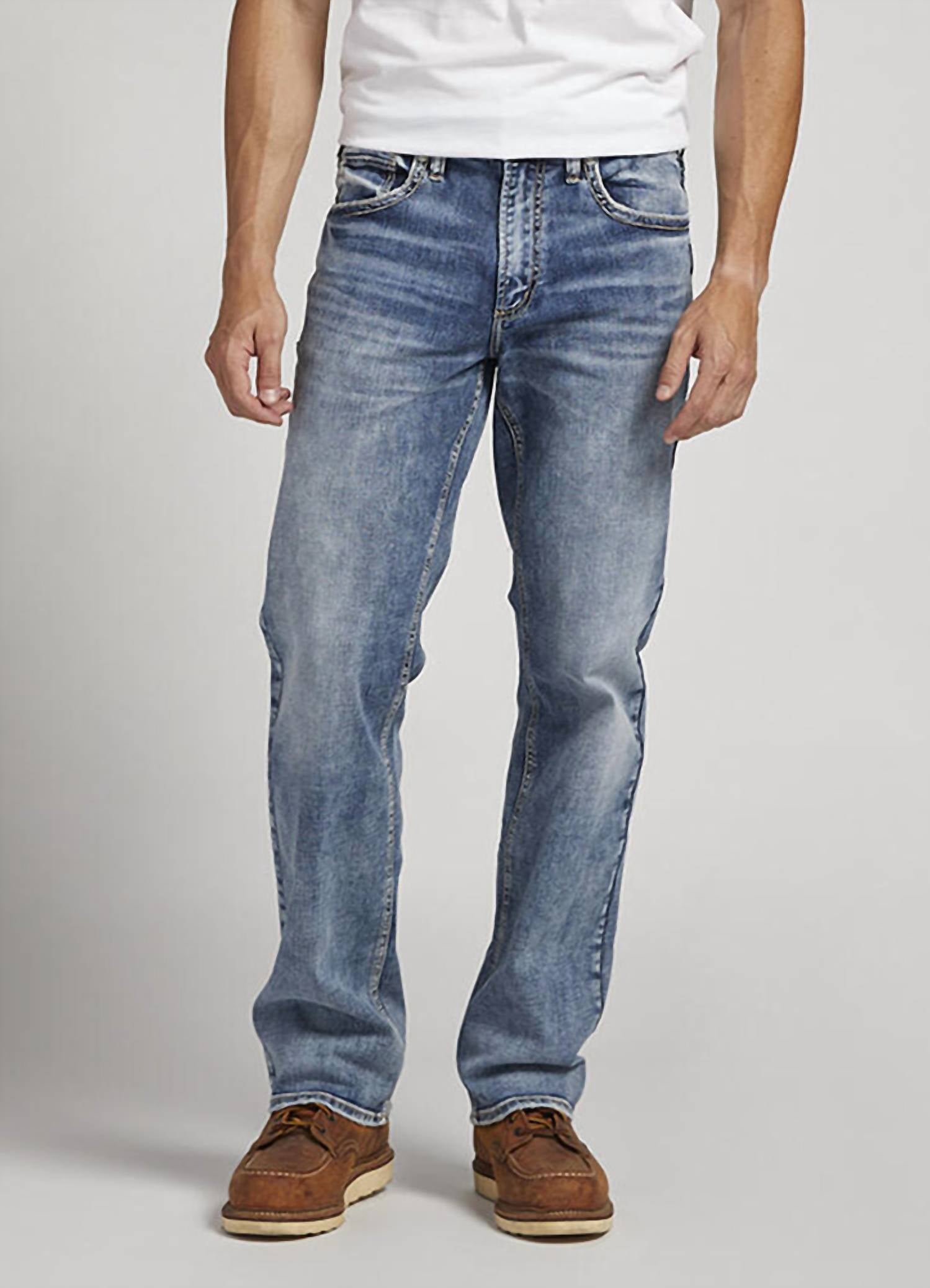 Silver Jeans Co Zac Relaxed Fit Jeans in indigo - men's jeans