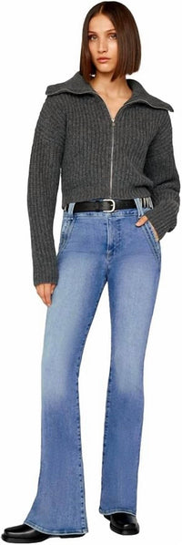 Frame - Double Detail Flare Denim Jeans