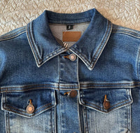 Judy Blue - Women's Denim Fringe Jacket