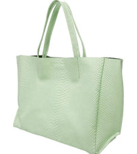 Ampersand As Apostrophe - Women's Leather Large Tote Bag