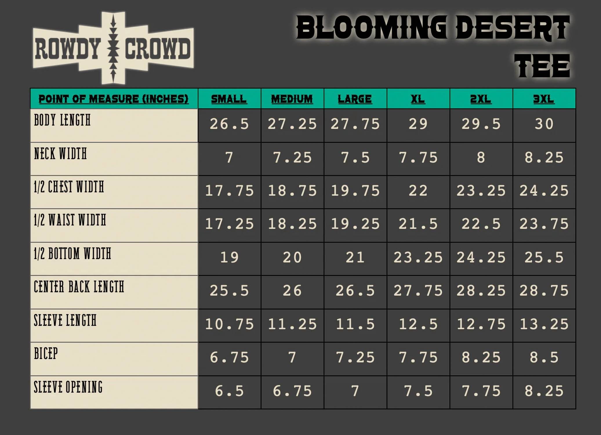 Rowdy Crowd - Blooming Desert Western Graphic Tee