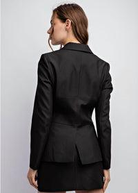 Edit By Nine - Corset Detail Long Sleeve Blazer