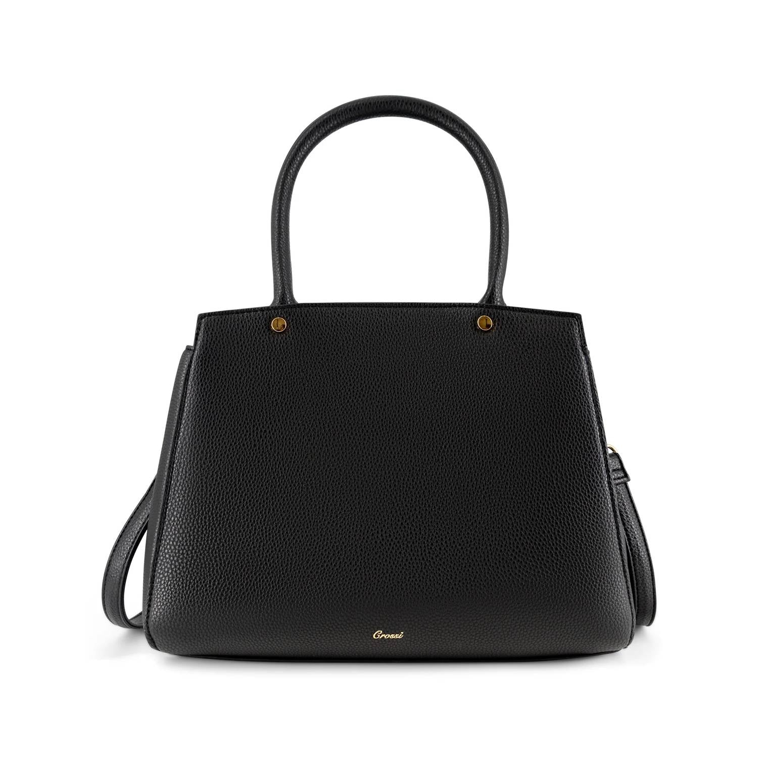 Like Dreams - Women's Crossi Elegance Large Bow Vegan Leather Satchel
