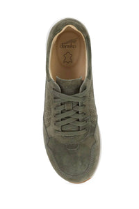 dansko Women's Catie Suede Sneakers in olive suede - women's sneaker - alternate view