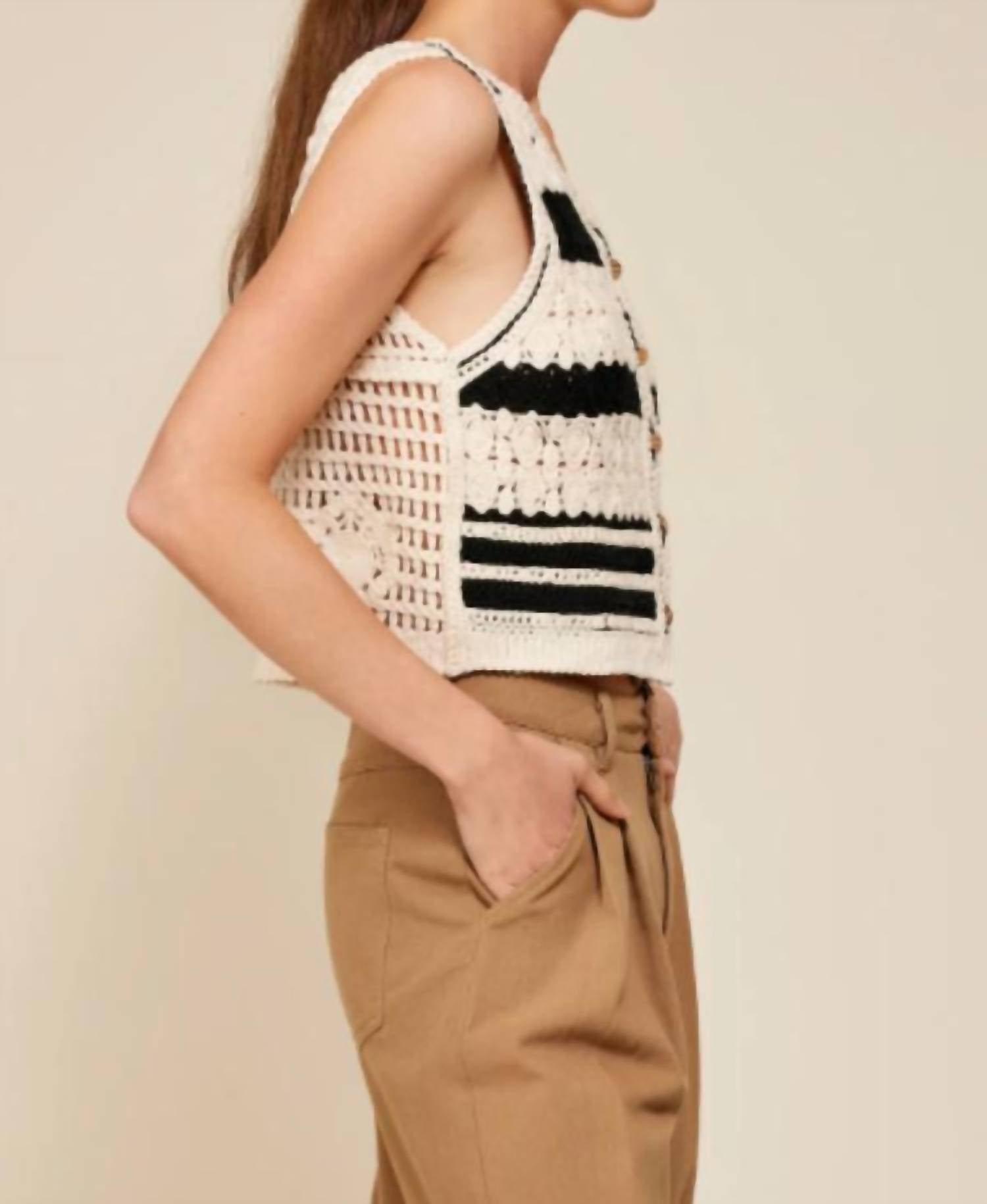 Line And Dot - Sioban Stripe Top