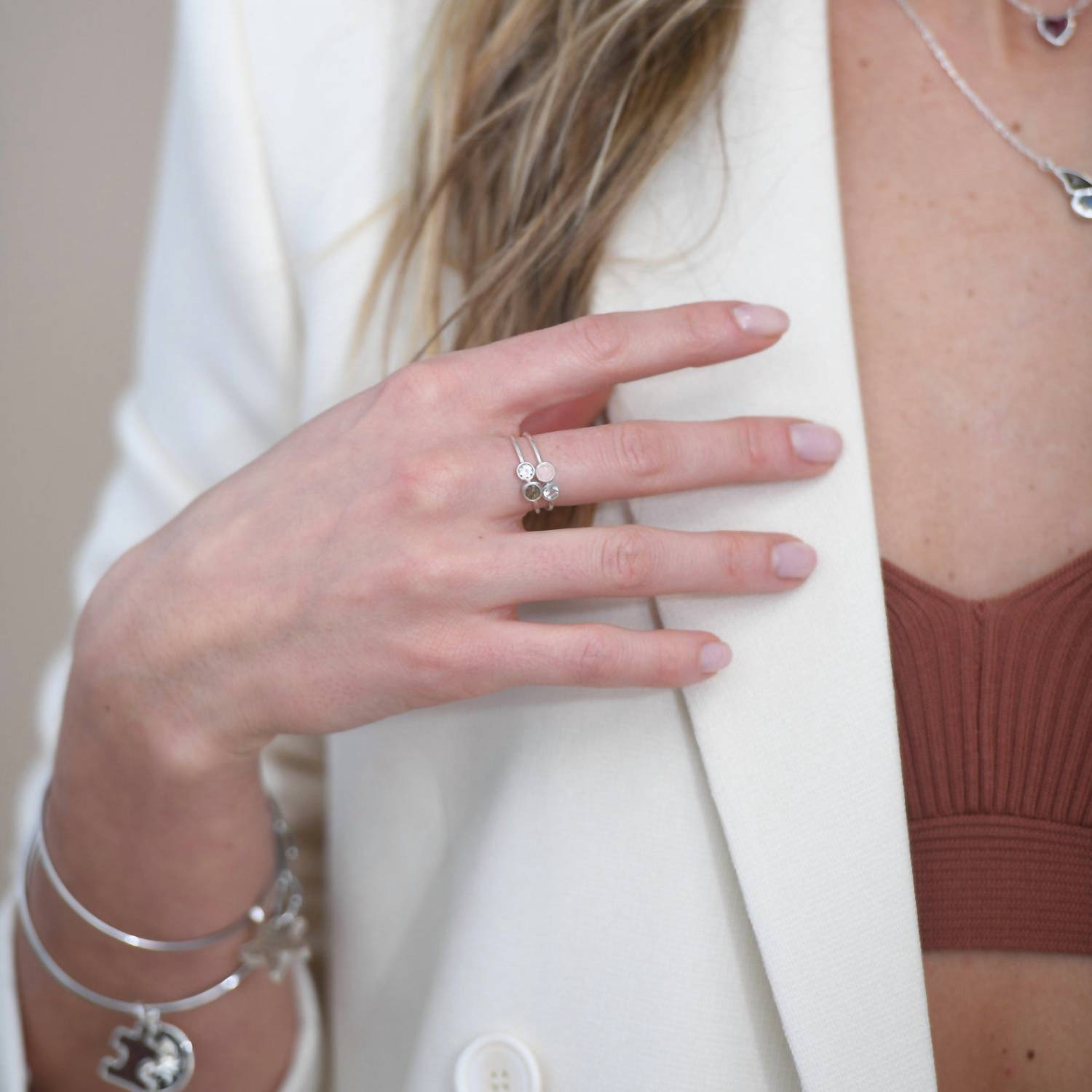 Dune Jewelry - Women's Veronica Stacker Ring