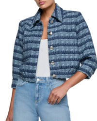 L'Agence - Jia Cropped Tweed Jacke